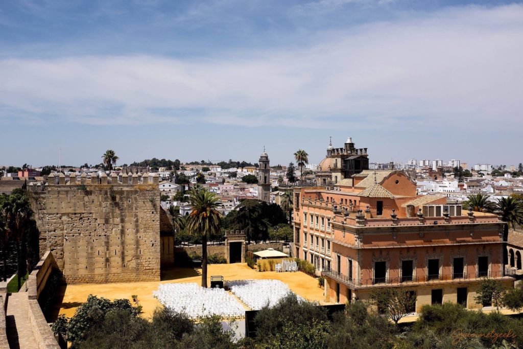 Blick über Jerez de la Frontera von der Alcazar