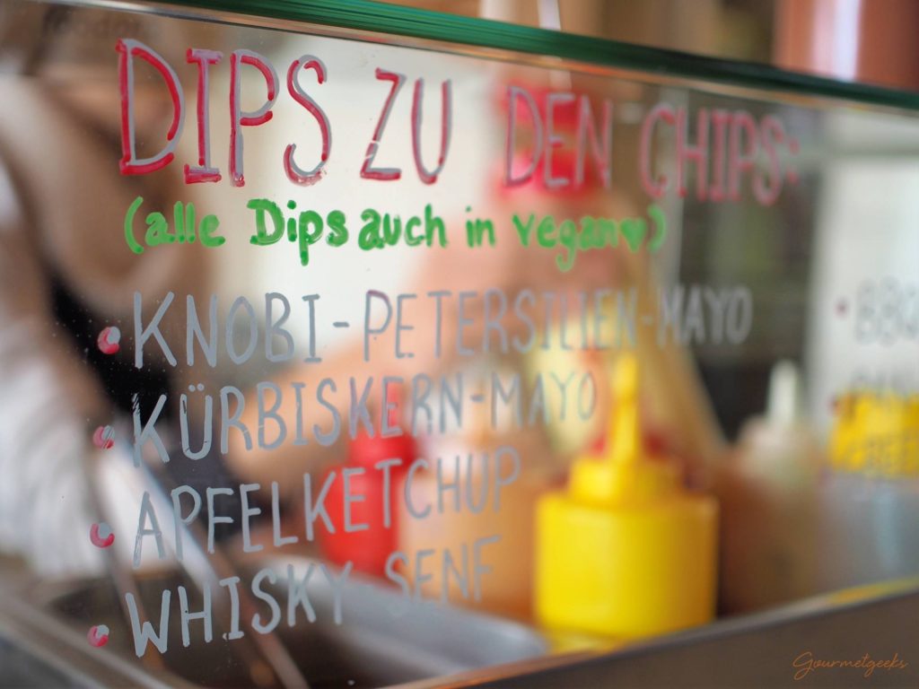 Alle Dips werden selbst hergestellt...