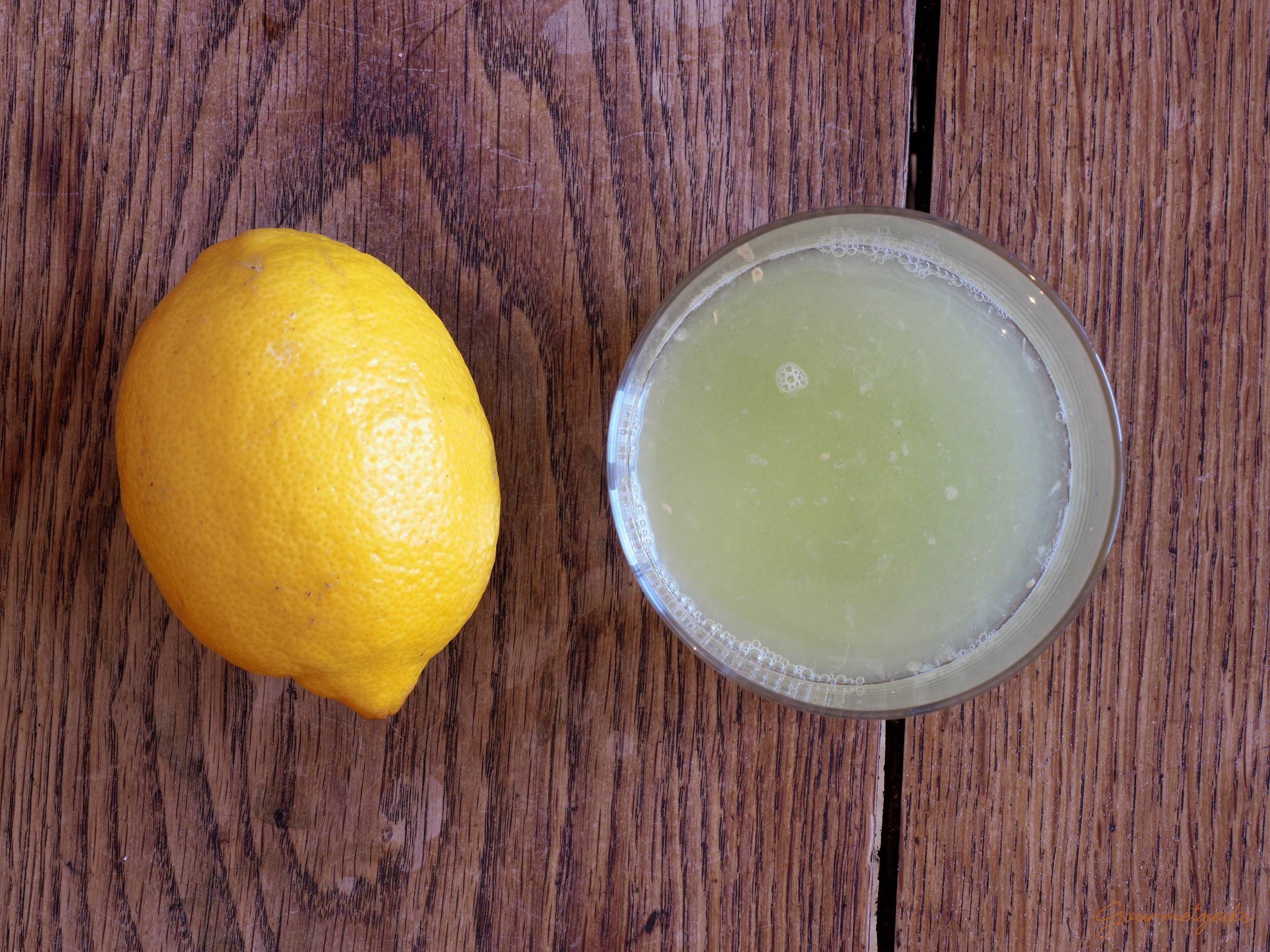 Verwendet unbedingt den Saft von frischen Zitronen!