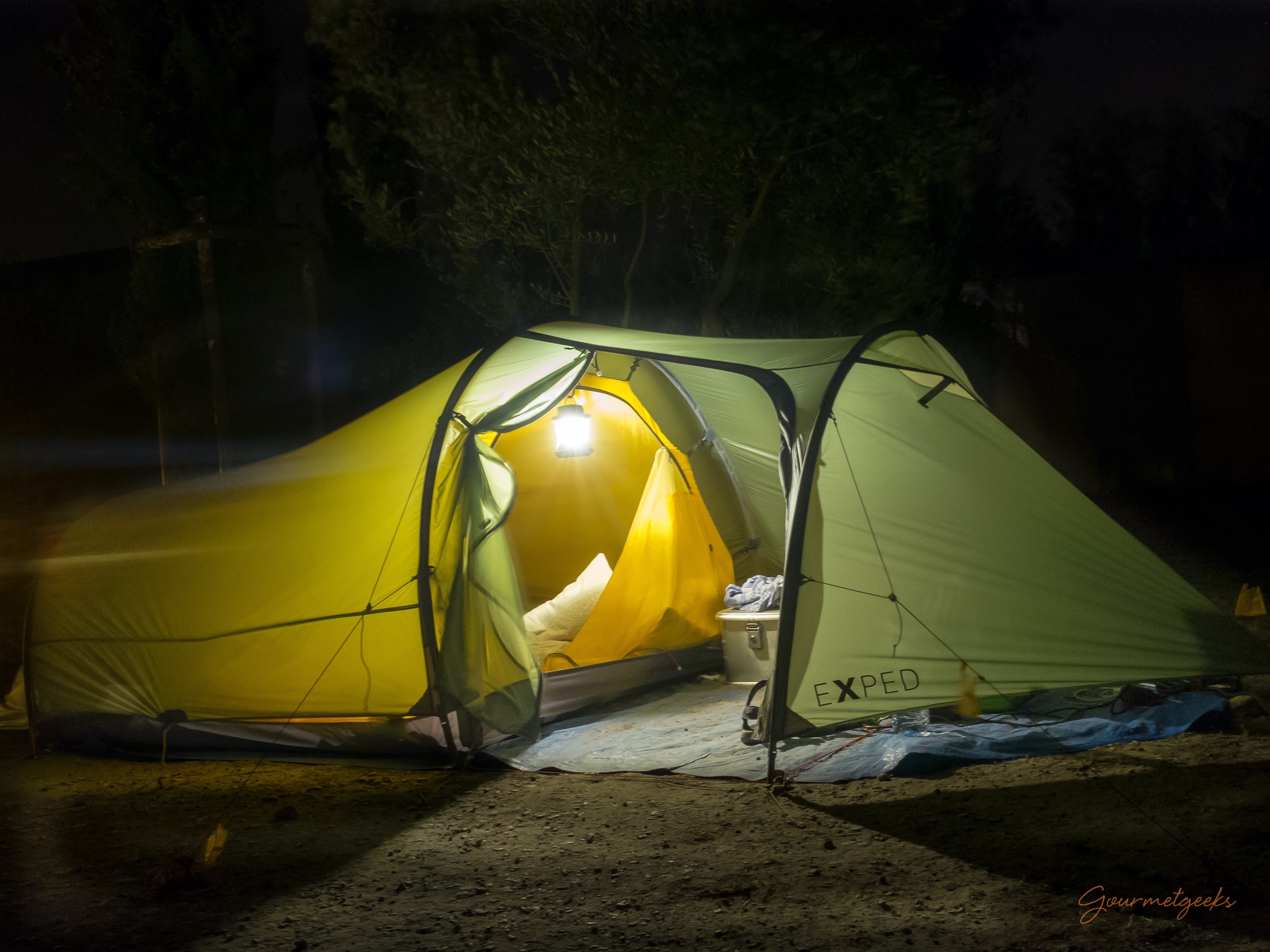 Unser Zelt - klein, leicht und mistralfest